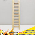 Sultan ve paraketler için ahşap papağan merdiveni. 9 basamaklı, 50 cm, kafes içi kullanıma uygun el yapımı tasarım.