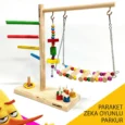 masa üstü zeka oyunlu ahşap kuş parkuru