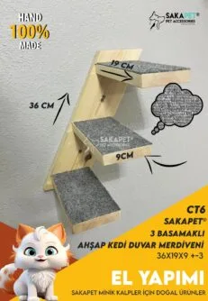 Ahşap Duvar Kedi merdiveni
