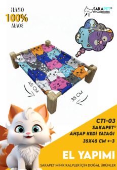 Ahşap kedi Yer Yatağı CT1-03