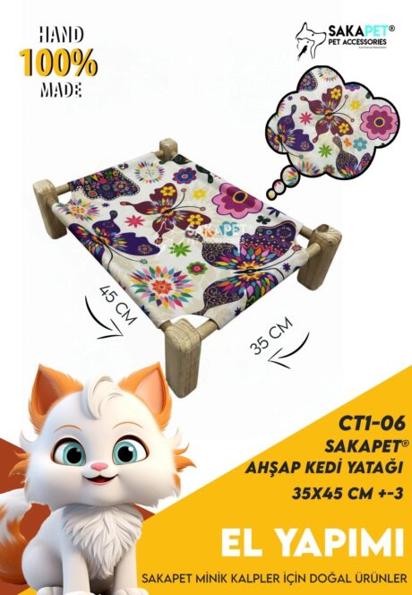 Ahşap kedi Yer Yatağı CT1-06