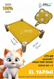 Ahşap kedi Yer Yatağı CT1-09