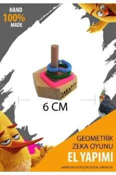Papağan ahşap zeka gelişimi için eğitici interaktif oyuncak