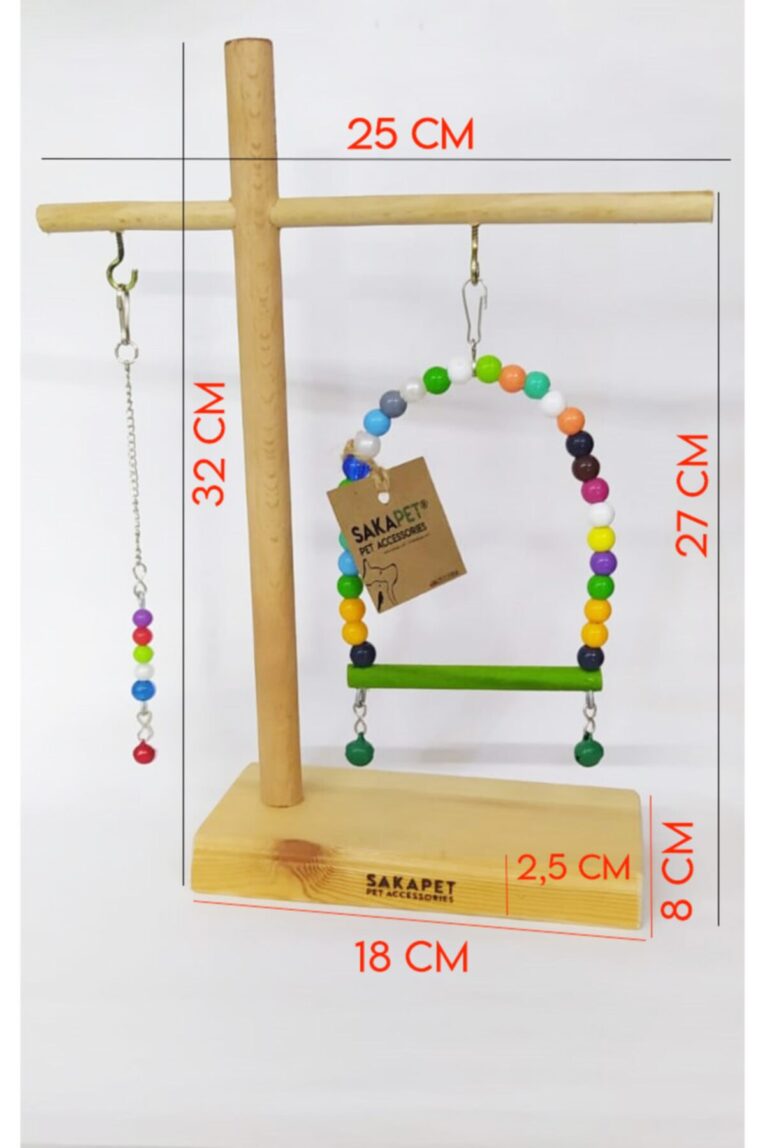 ahşap kuş oyun standı