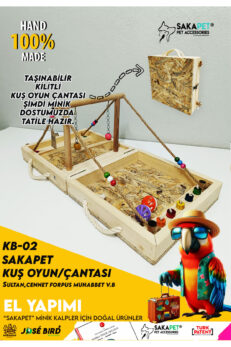 Taşınabilir Kuş Oyun Çantası | Seyahat Taşıma Çantası | Sakapet